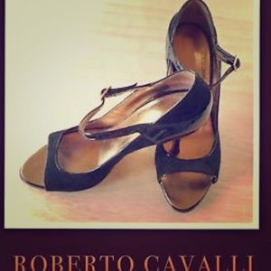 Brand new Roberto Cavalli open toe Mary Jane